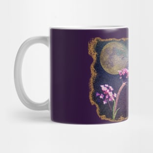 Monarch Butterfly and Full Moon Grunge Gothic Mug